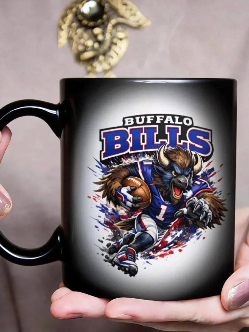 Buffalo Bills Matte Heat Changing Mug NFL Fan Cup 11oz